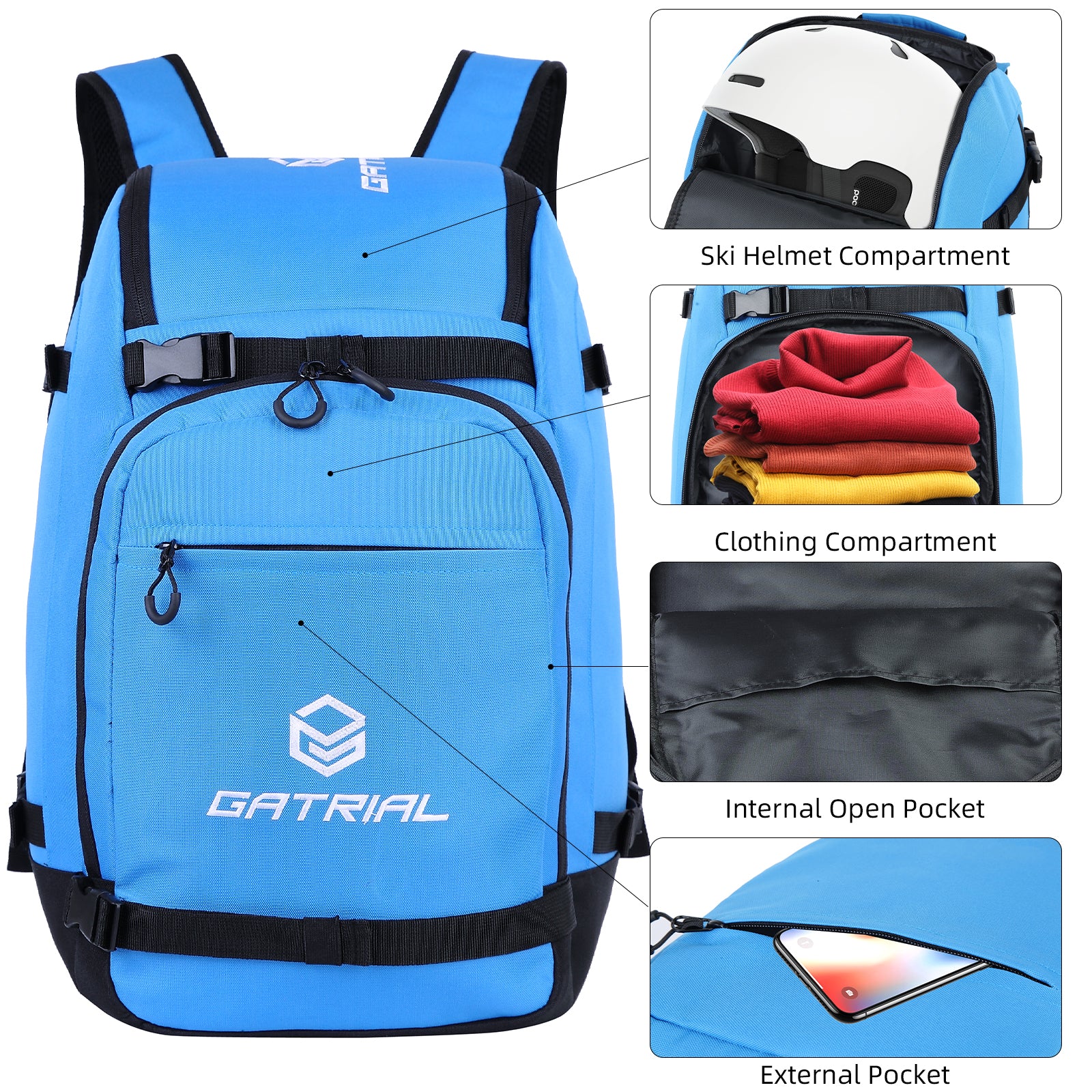GATRIAL Ski Boots Backpack (2462)