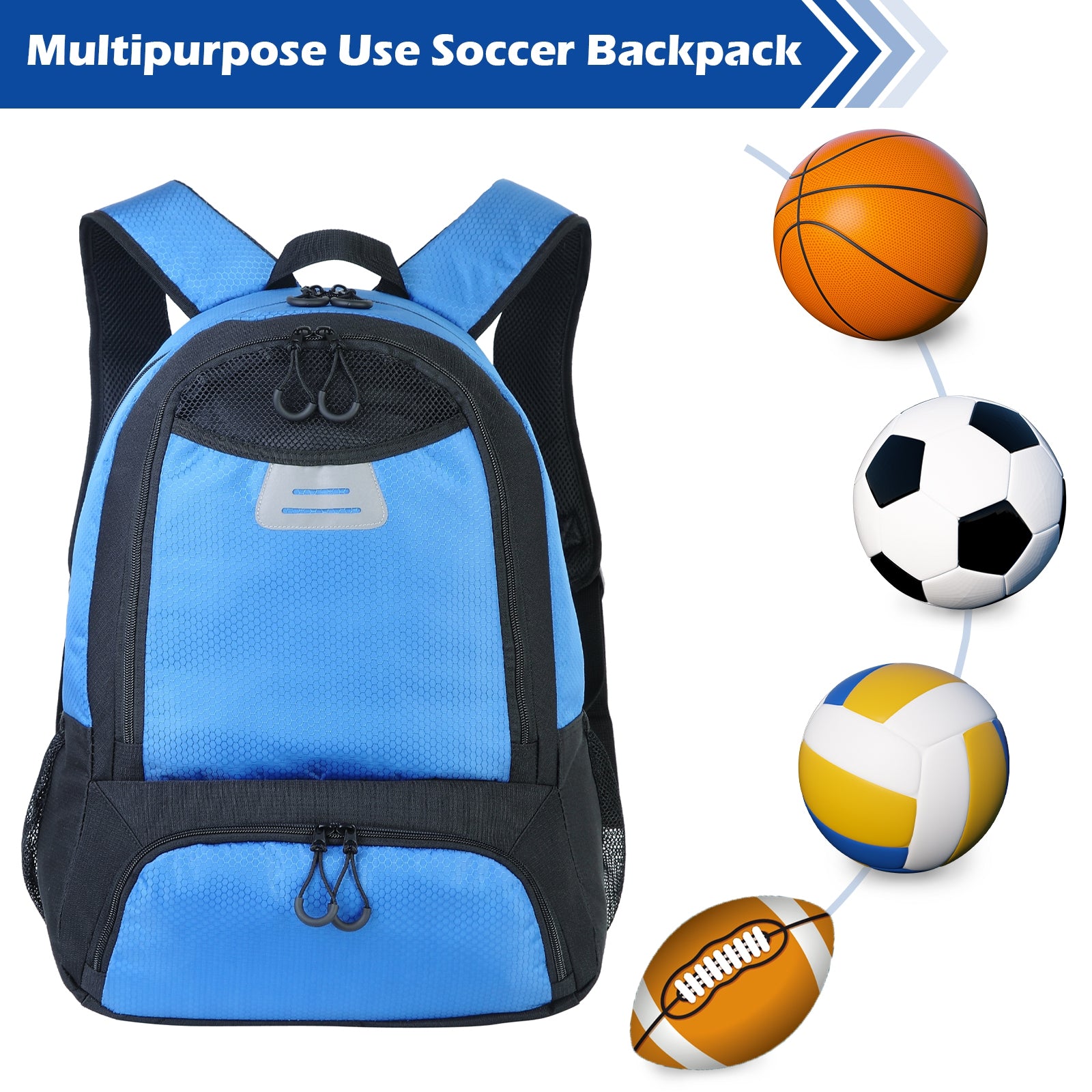 GATRIAL Youth Soccer Backpack Football Bag (2003)