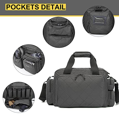 AUMTISC Tactical Pistol Range Bags for Handguns and Ammo(2160)