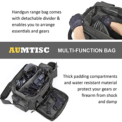 AUMTISC Tactical Pistol Range Bags for Handguns and Ammo(2160)
