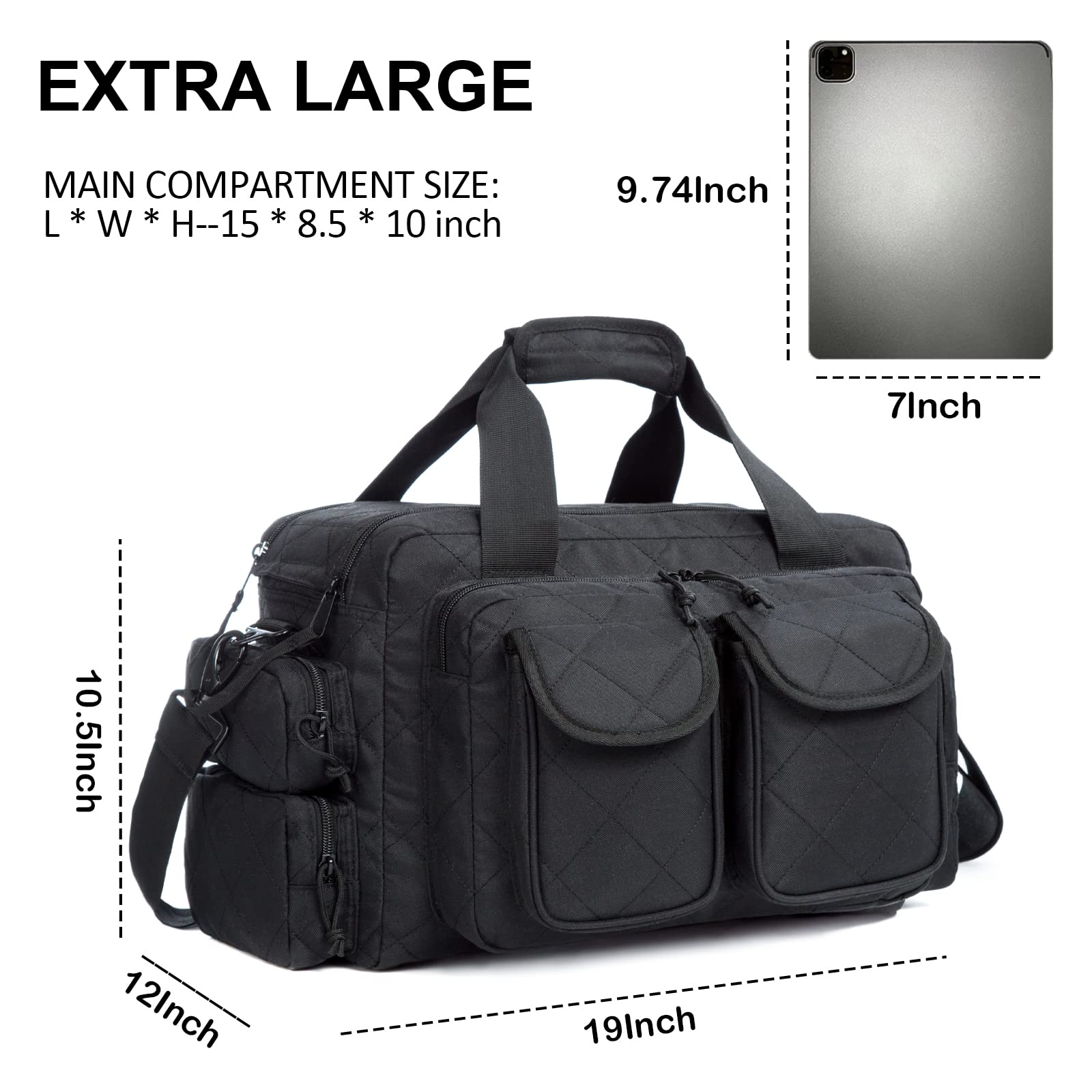 AUMTISC Tactical Pistol Range Bags for Handguns and Ammo(2160)