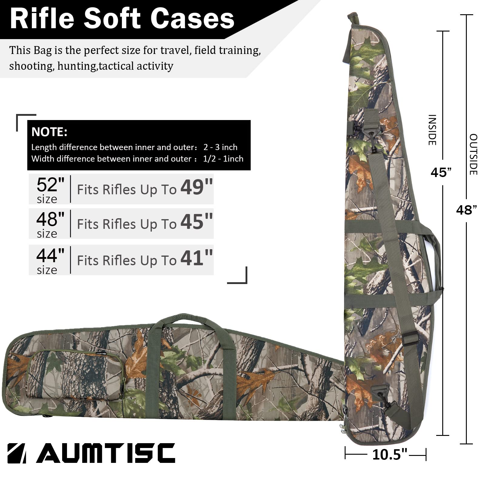 AUMTISC Soft Rifle & Shotgun Case 41/45/49 inch(2314)