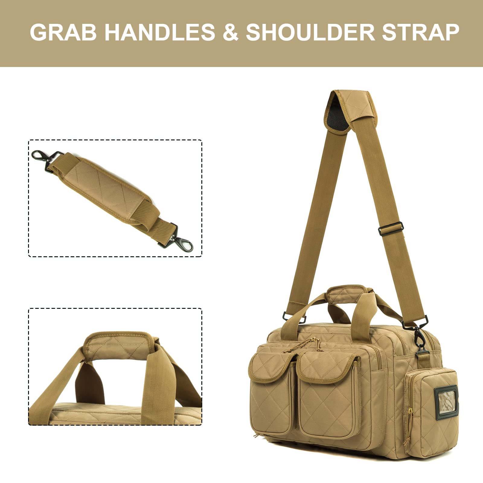 AUMTISC Tactical Pistol Range Bags for Handguns and Ammo(2160)