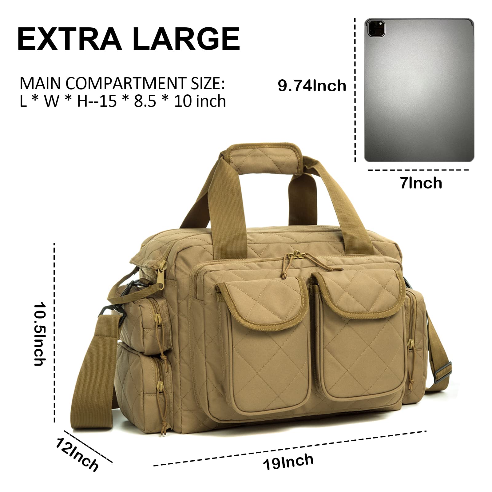 AUMTISC Tactical Pistol Range Bags for Handguns and Ammo(2160)