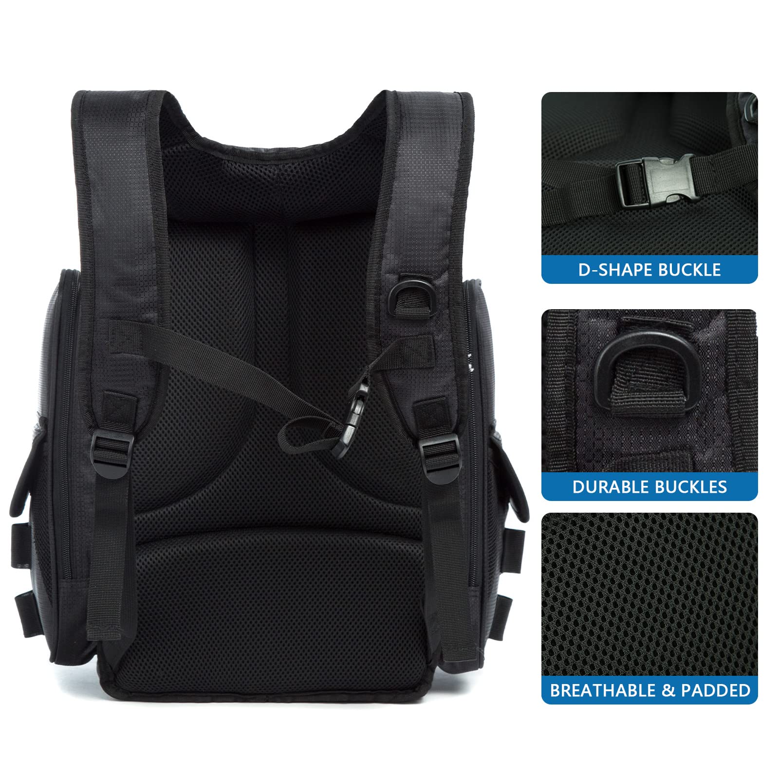 AUMTISC Fishing Tackle Backpack with 4 Tackle Boxes(1582D)