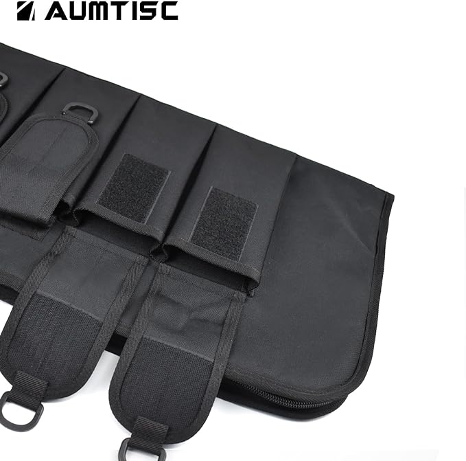 AUMTISC Tactical Rifle Gun Case, 36/42 Inch with 4 Pouches(2312)