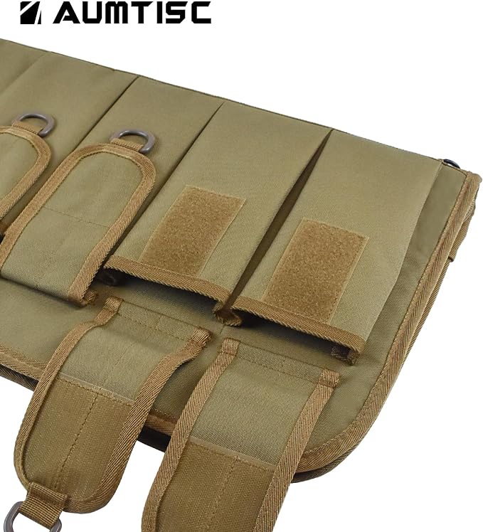 AUMTISC Tactical Rifle Gun Case, 36/42 Inch with 4 Pouches(2312)