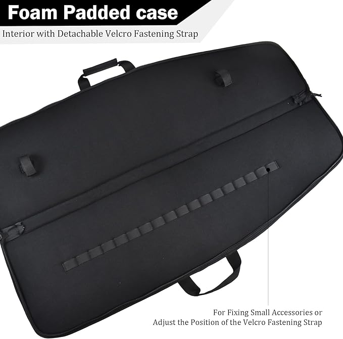 AUMTISC Tactical Rifle Gun Case, 36/42 Inch with 4 Pouches(2312)