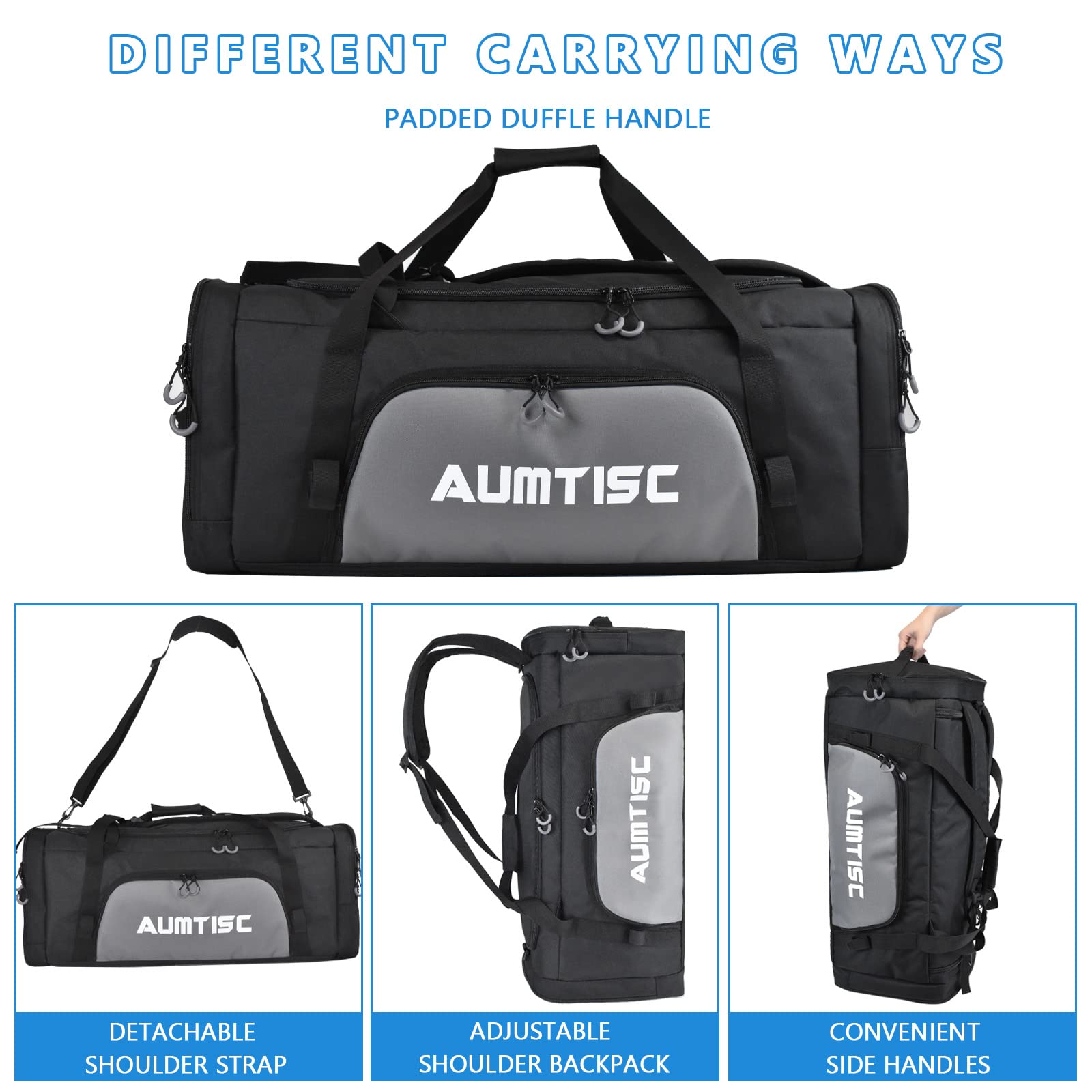 AUMTISC Lacrosse Bag, Use as a Backpack or Duffel Bag(2664)