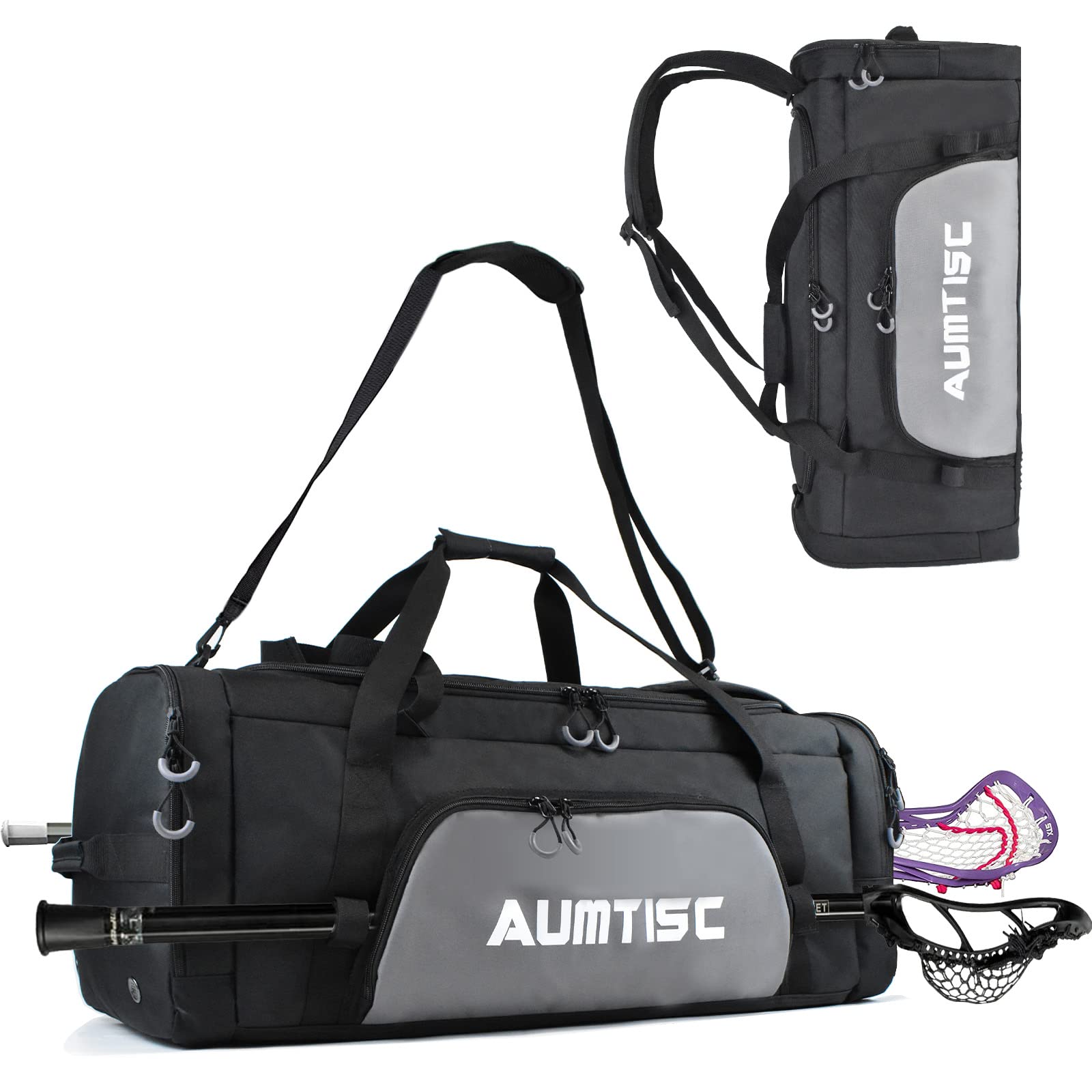 AUMTISC Lacrosse Bag, Use as a Backpack or Duffel Bag(2664)