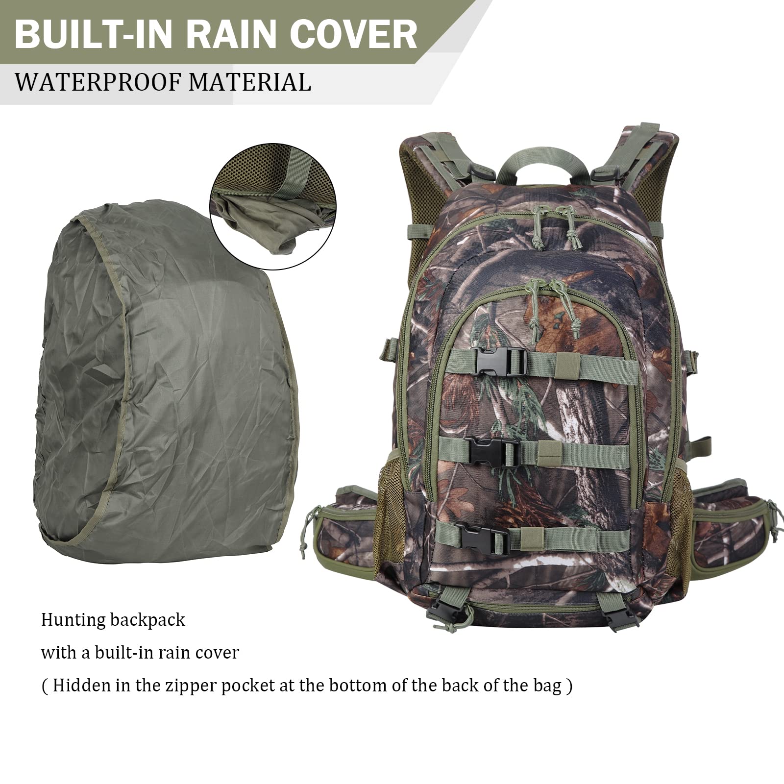 AUMTISC Hunting Backpack with Rifle Holde(2250)