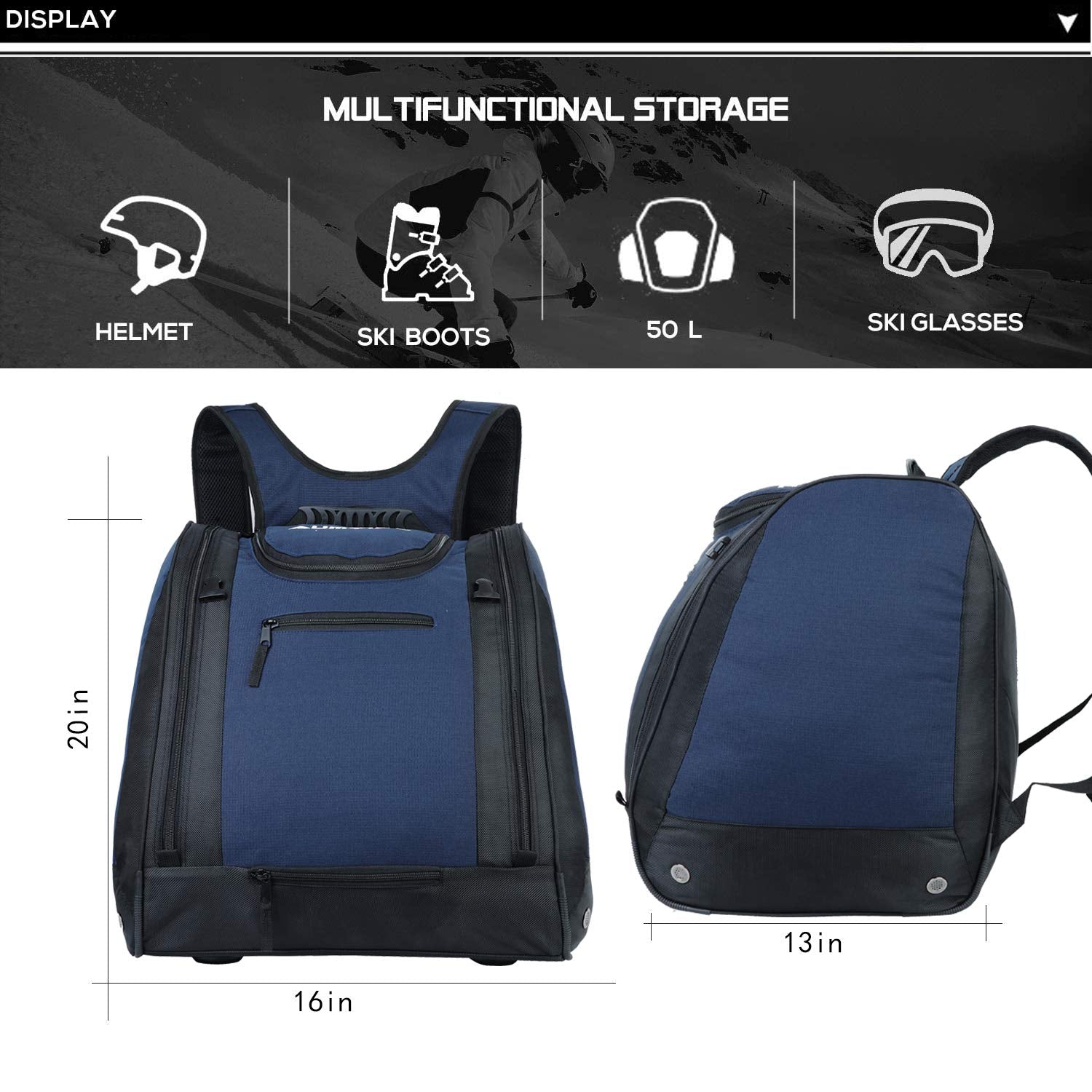 AUMTISC Ski Boot Backpack(1632D)