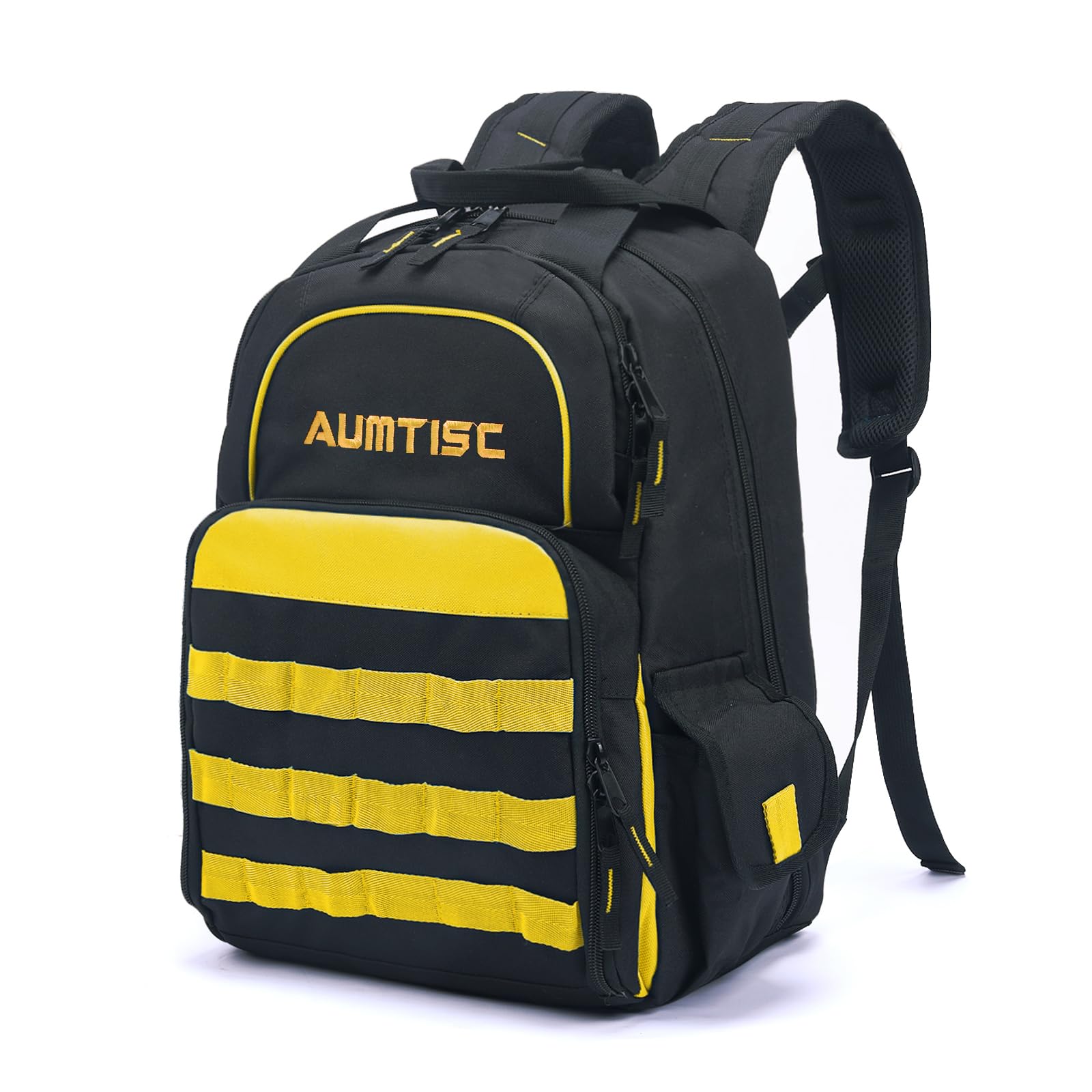 AUMTISC Tool Backpack Jobsite Backpack Multi-Use Pocket Industrial(2269)