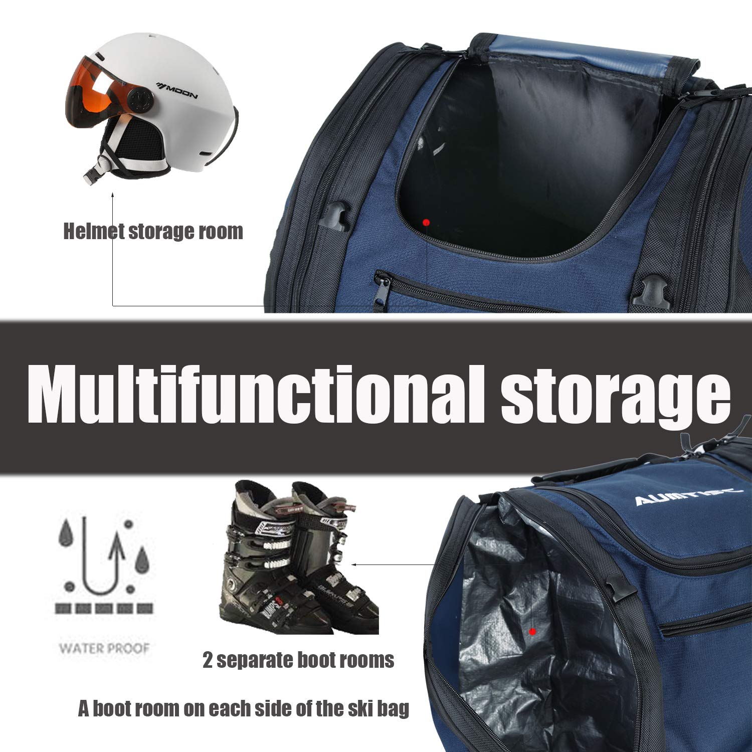 AUMTISC Ski Boot Backpack(1632D)